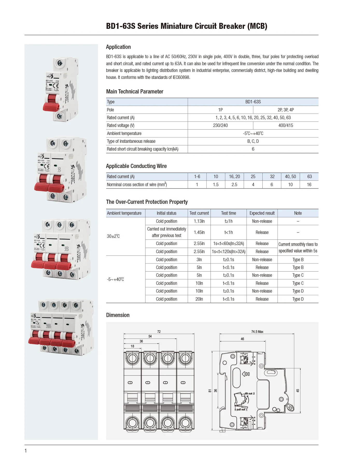 BD1-63S datasheet preview