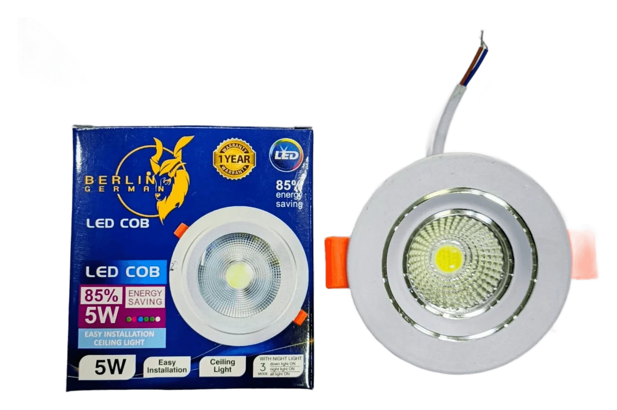 Berlin German LED COB 5 W ceiling downlight with retail box
